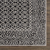 Coledale Black & White Washable Rug - Clearance - Ornate Home