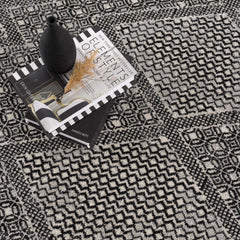 Coledale Black & White Washable Rug - Clearance - Ornate Home