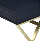 Coleen Black/Brass Writing Desk - Ornate Home