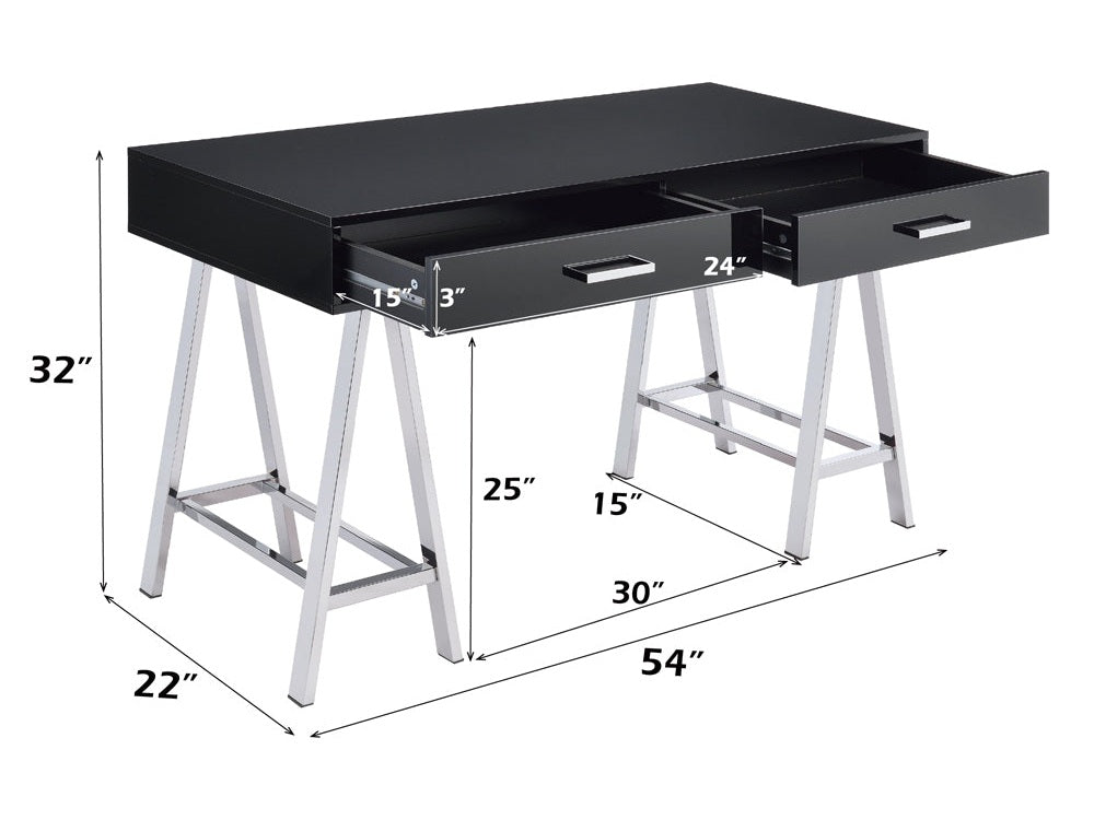 Coleen Black Writing Desk - Ornate Home