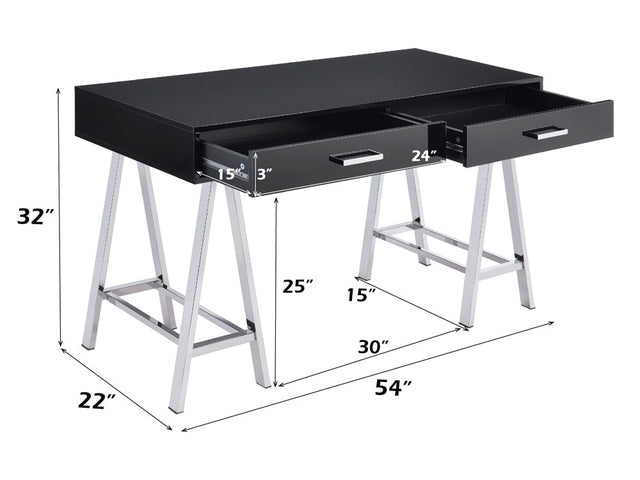 Coleen Black Writing Desk - Ornate Home