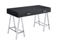 Coleen Black Writing Desk W/USB - Ornate Home