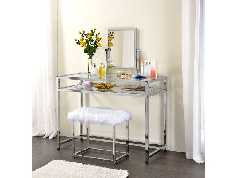 Coleen Chrome Vanity Set - Ornate Home