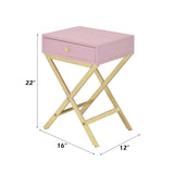 Coleen Pink Accent Table - Ornate Home
