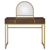 Coleen Walnut Vanity Desk - Ornate Home