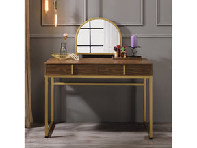Coleen Walnut Vanity Desk - Ornate Home