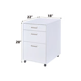 Coleen White File Cabinet - Ornate Home