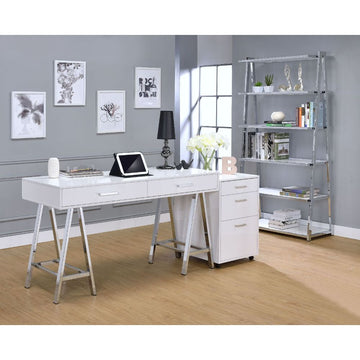 Coleen White File Cabinet - Ornate Home