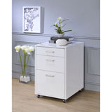 Coleen White File Cabinet - Ornate Home