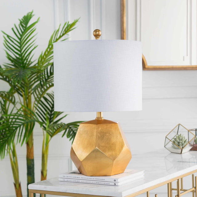 Coleford Gold Geometric Table Lamp - Clearance - Ornate Home