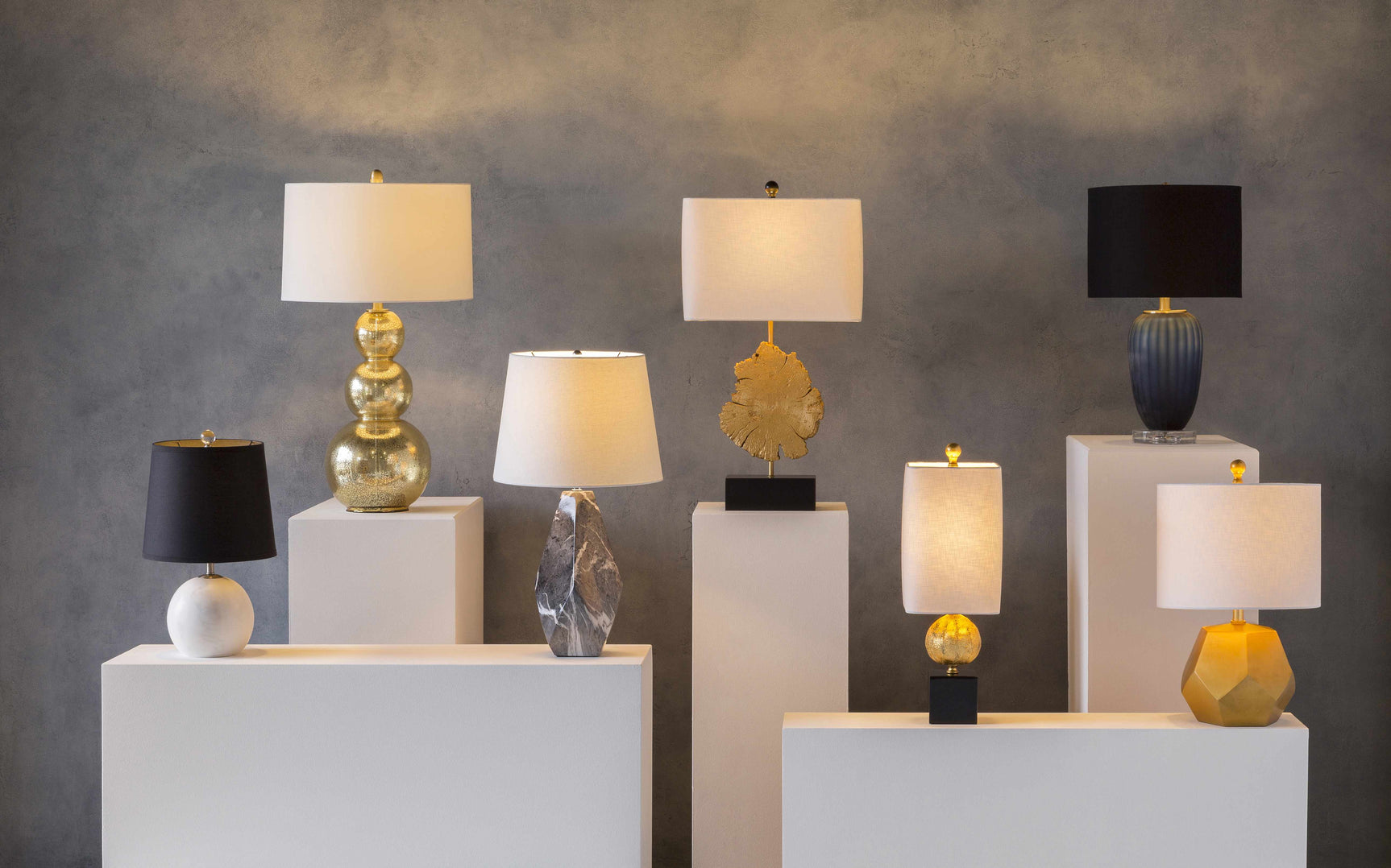 Coleford Gold Geometric Table Lamp - Ornate Home