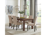 Coleman Rustic Golden Brown  7-piece Dining Room Set with Parson Chairs - Ornate Home