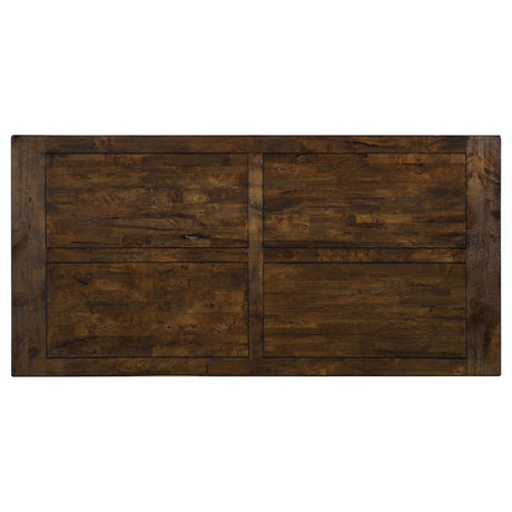 Coleman Rustic Golden Brown  7-piece Dining Room Set with Parson Chairs - Ornate Home