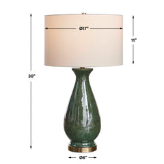 Colestin Deep Green Table Lamp - Ornate Home