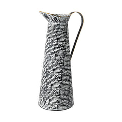 Colette Black/White Large Patterned Vase - Ornate Home