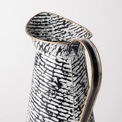 Colette Black/White Small Patterned Vase - Ornate Home