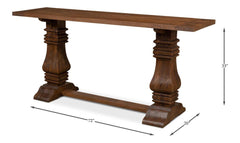 Colette Brown Console Table - Ornate Home