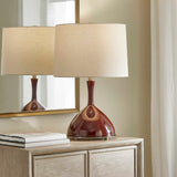 Colette Burgundy Table Lamp - Ornate Home
