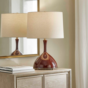 Colette Burgundy Table Lamp - Ornate Home
