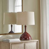Colette Burgundy Table Lamp - Ornate Home