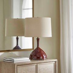 Colette Burgundy Table Lamp - Ornate Home