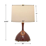 Colette Burgundy Table Lamp - Ornate Home