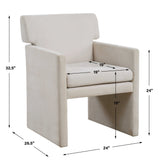 Colette Ivory Dining Chair - Ornate Home