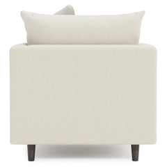 Colette White/Cream Fabric Chair - Ornate Home