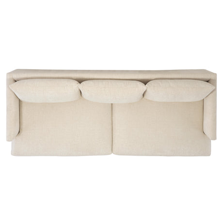 Colette White/Cream Fabric Sofa - Ornate Home