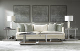 Colette White/Cream Fabric Sofa - Ornate Home