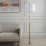 Colette White Stone Floor Lamp - Ornate Home