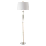 Colette White Stone Floor Lamp - Ornate Home