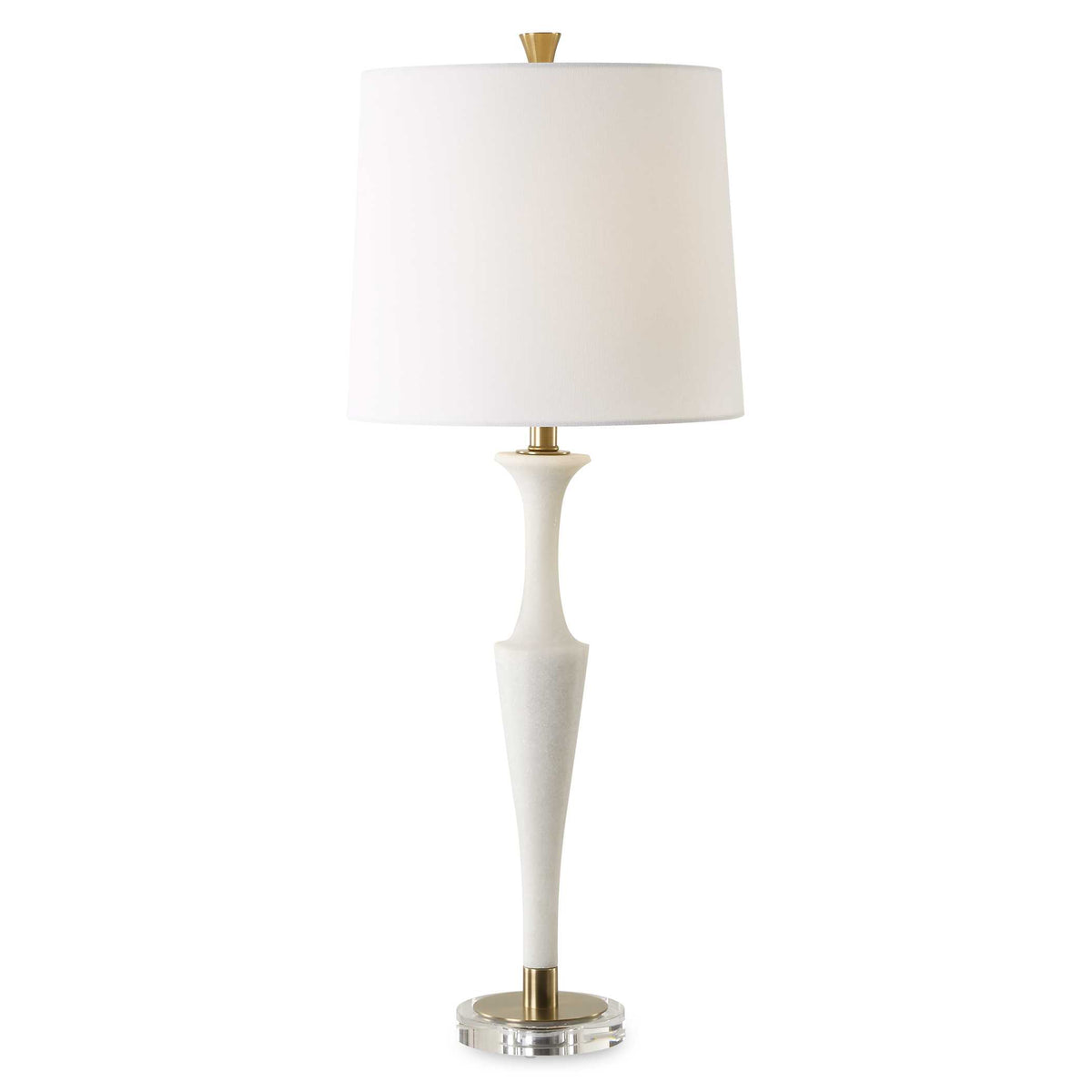 Colette White Stone Table Lamp - Ornate Home