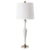 Colette White Stone Table Lamp - Ornate Home