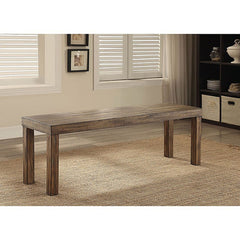 Colettte Rustic Oak 58" Small Bench - Ornate Home