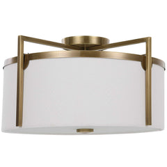 Colfax Brass 3 Light Semi Flush - Ornate Home