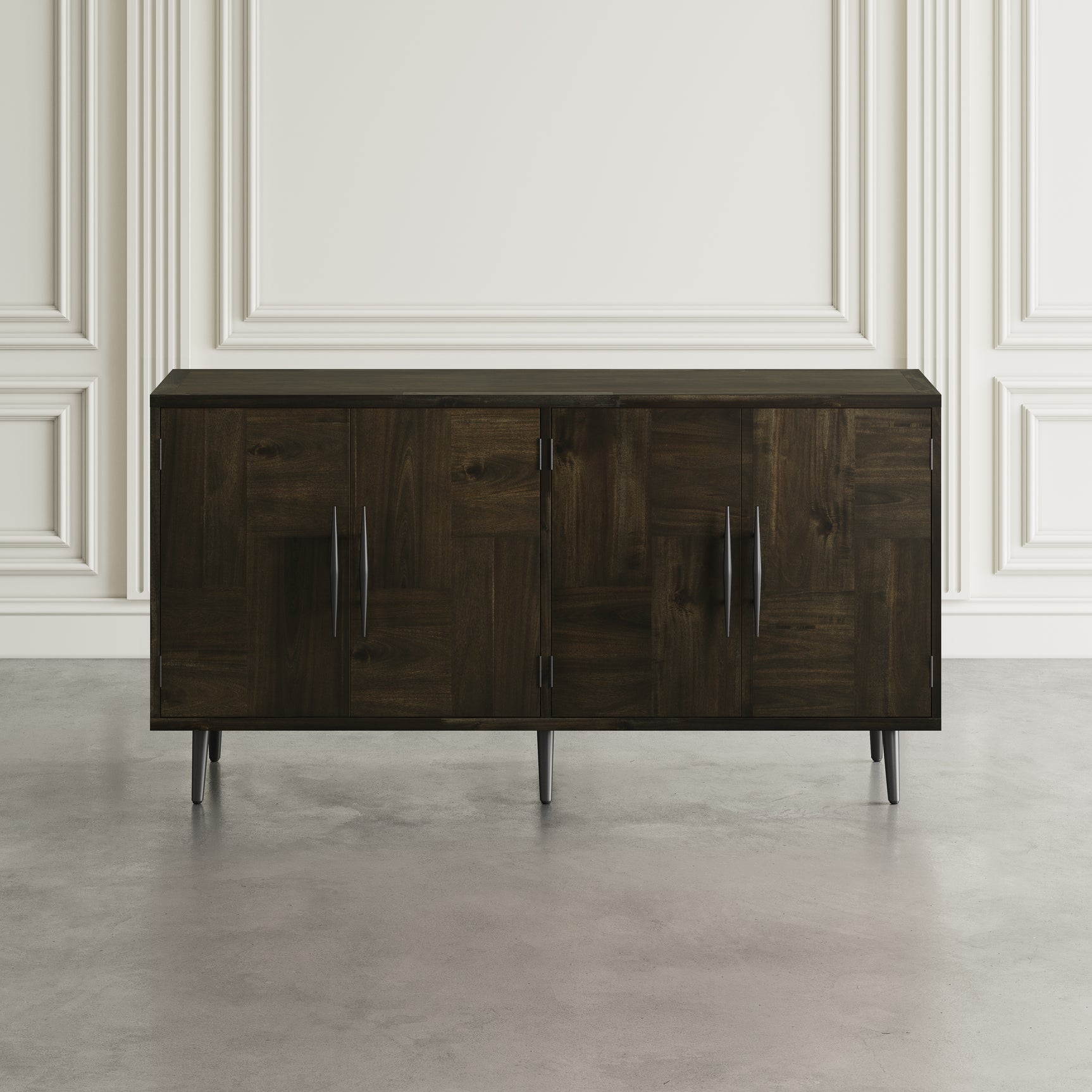 Colhane Walnut 4 Door Acccent Cabinet - Ornate Home