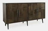 Colhane Walnut 4 Door Acccent Cabinet - Ornate Home