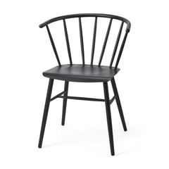Colin Black Curved Back Dining Side Chair - Ornate Home
