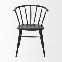 Colin Black Curved Back Dining Side Chair - Ornate Home