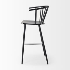Colin Black Metal Bar Stool - Ornate Home