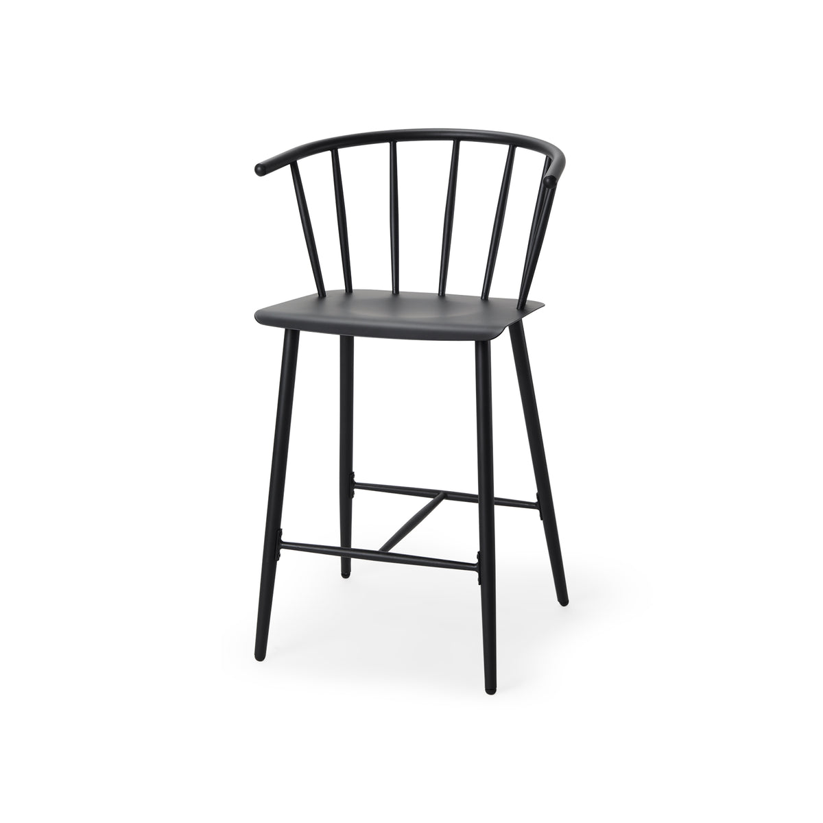 Colin Black Metal Counter Stool - Ornate Home