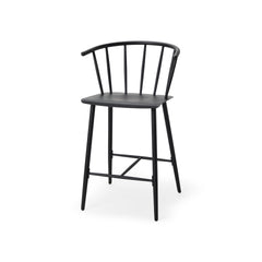 Colin Black Metal Counter Stool - Ornate Home