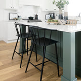 Colin Black Metal Counter Stool - Ornate Home