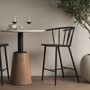 Colin Black Metal Counter Stool - Ornate Home