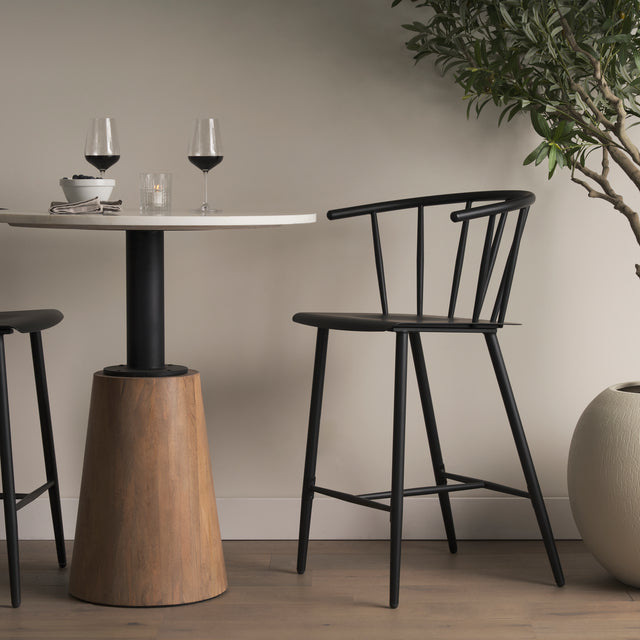 Colin Black Metal Counter Stool - Ornate Home