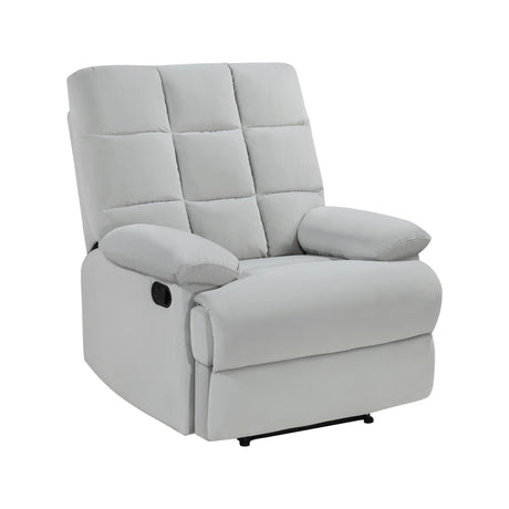 Colin Light Gray Reclining Chair - Ornate Home