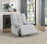 Colin Light Gray Reclining Chair - Ornate Home