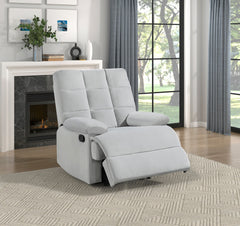 Colin Light Gray Reclining Chair - Ornate Home