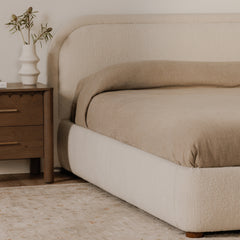 Colin Oatmeal King Bed - Ornate Home